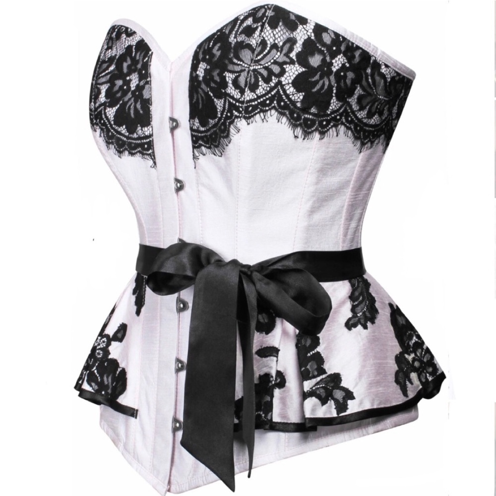 Corset story prom corset with sash NWT